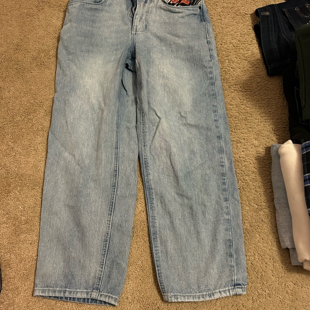 Men's Light Blue Relaxed Jeans